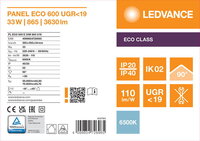 LED panel ECO 600 E 33W 865 U19 LEDVANCE 4099854726965