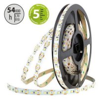 LED pásek SMD2835 CW, 120LED/m, 28,8W/m, 2653lm/m, IP20, DC 12V, 10mm, 50m