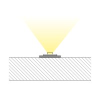Přisazený plochý hliníkový profil PJ, 12x2mm, bez difuzoru, 2m