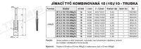 Jímací tyč s rovným koncem-trubka JR 2,5 18/10t AlMgSi délka 2,5m Tremis VN3105