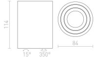 MOMA stropní černá 230V GU10 35W RENDL R12516