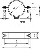 OBO 1388053 Distanční příchytka 2900WM10 27 FT