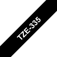 Páska BROTHER TZe-335, černá/bílá (12mm Laminované)