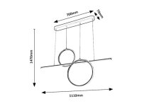 Willow LED 48W IP20 4000K RABALUX 6970