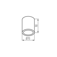 Přisazené svítidlo AQILO IP65 DSO-B KANLUX 33361