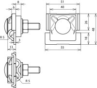 Svorka FS, D 10mm, Al pro připojení dvou vedení prům. 8-10mm DEHN 380110