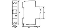 Jistič ELS3 C10/1+N/1TE 1+Npól., C-charakt., 10 A DOEPKE 09915032
