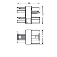 Rozdělovač s 3 výstupy 3pól. Kód. B šedá WAGO 770-1714