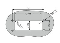Konektor (vidlice) pro připojení skrz panel, 24pól., černá