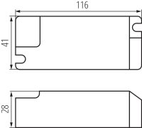 BLINGO DRV 40W ON-OFF Transformátor nestmívatelný KANLUX 37270