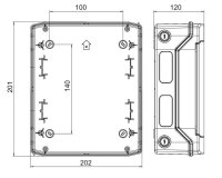 Fotovoltaický rozvaděč ASABOX pro 1 string, DC 1000V, IP65 FVE 51 6647.01