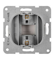 Záslepka na krabici, bez rámečku, stříbrná SCHRACK EV122315--