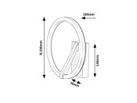 RENARA černá/ zlatá LED 8W IP20