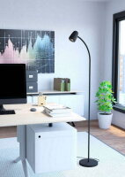 Stojací lampa CARLO E14 18W IP20 černá EGLO 902172