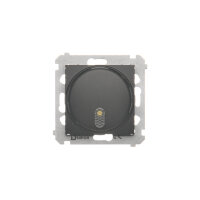 Elektronický zvonek, 8-12V, černá matná KONTAKT SIMON DDT1.01/49