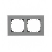 Rámeček 2 násobný, skleněný šedé matné sklo KONTAKT SIMON TRN2/176