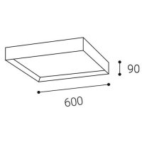 Svítidlo MILO 60, W DIM TRIAC 30W 2CC3000K/4000K stropní bílé LED2 1272351DT