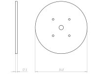 Minerální víko náhradní pro KompaX1, 2, do betonu KAISER 1293-98
