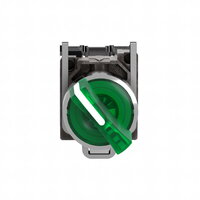 Schneider xB4BK123M5 Ovládač otočný prosvětlený s LED,1 Z+1V,230...240V,zelený