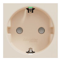 Zásuvka SCHUKO NOVÁ UNICA 2P+E 250V/16A, clonky, bezšroubová, Béžová