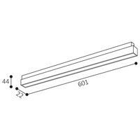 Lištové svítidlo MAGLINE III 60, W 24W 3000K/3500K/4000K bílá LED2 6481951