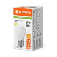 Světelný zdroj LED CLASSIC P DIM P 5.9W 827 Frosted E27 LEDVANCE 4099854778469