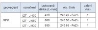 Izolační tyč pro uchycení jímače IZT J 430 Kovoblesk 24549