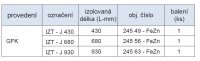 Izolační tyč pro uchycení jímače IZT J 430 Kovoblesk 24549