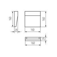Svítidlo LED DULI LED 6,5W-NW-L-GR KANLUX 33752