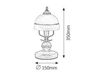Flossi E14 1x 40W IP20 bronz RABALUX 8812