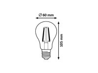 Světelný zdroj Filament LED E27 A60 6W 800Lm 4000K dimmable LED RABALUX 1551