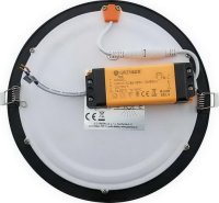Vestavné svítidlo LED120 VEGA-R Black 24W WW 1800/3000lm GXDW374