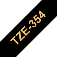Páska BROTHER TZe-354, černá/zlatá (24 mm)