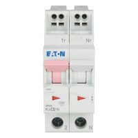 PLI-C2/1N Jistič PLI (bezšroubové svorky nahoře) char C 1+N-pólový 10kA 2A