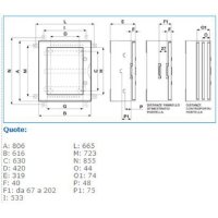 B04606 VTR 06 CIECO QUADRO IP65 805X615X315 IBOCO 04606