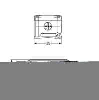 Odbočovací modul pro plochý kabel 5pól. černá WAGO 895-1652