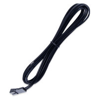 Připojovací kabel s FP konektorem (zásuvka), 2m  0,5mm2, černý, volný konec 5mm