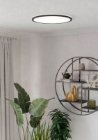 Stropní svítidlo ROVITO LED-CCT 570X300 černá 17,2W IP44 EGLO 901445