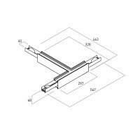 XUNO SYSTEM T-shape CONNECTOR 3000K DALI