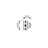 Ventil pro vyrovnání tlaku, M10X1, plast, černý MCLED ML-112.229.72.0