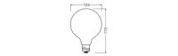 LED CLASSIC GLOBE V 24W 830 Frosted E27 LEDVANCE 4099854485374