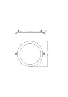 DOWNLIGHT SLIM ALU D205 V 19W MS 840 WT LEDVANCE 4099854441844