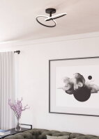 Stropní svítidlo CONGIUNTI LED-CCT 12W IP20 černá EGLO 902144