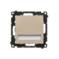 LED osvětlení, 230 V / 1,1 W, barva světla studená bílá (5900K) champagne matná