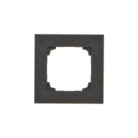 Rámeček 1 násobný, kovový tmavý nerez KONTAKT SIMON TRN1/190