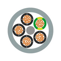 Ovládací kabel ÖLFLEX SMART 108 4X0,5 LAPP 17540099