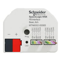 SpaceLogic KNX tlačítkové rozhraní 8-násobné Basic, Secure MTN6002-0008S