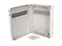Skříň FlatBOX 5813 IP65 13mod. na omítku průhl. dveře 340x270x120mm FAMATEL 5813