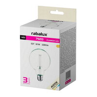 Světelný zdroj Filament LED, E27 G95, 10W, 1220lm, 4000K RABALUX 79213
