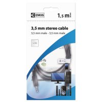 JACK kabel 3,5MM ST/M-3,5MM ST/M 1,5M Emos SD5001